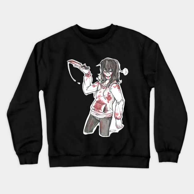 Jeff The Killer Crewneck Sweatshirt by Art by Amara